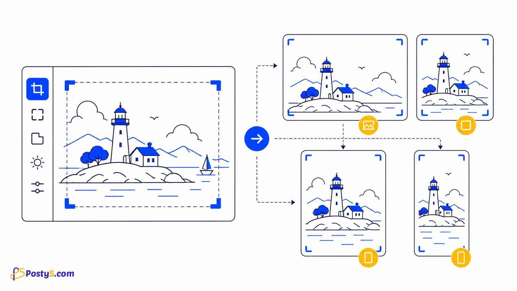 Recorta imágenes para proporciones de redes sociales