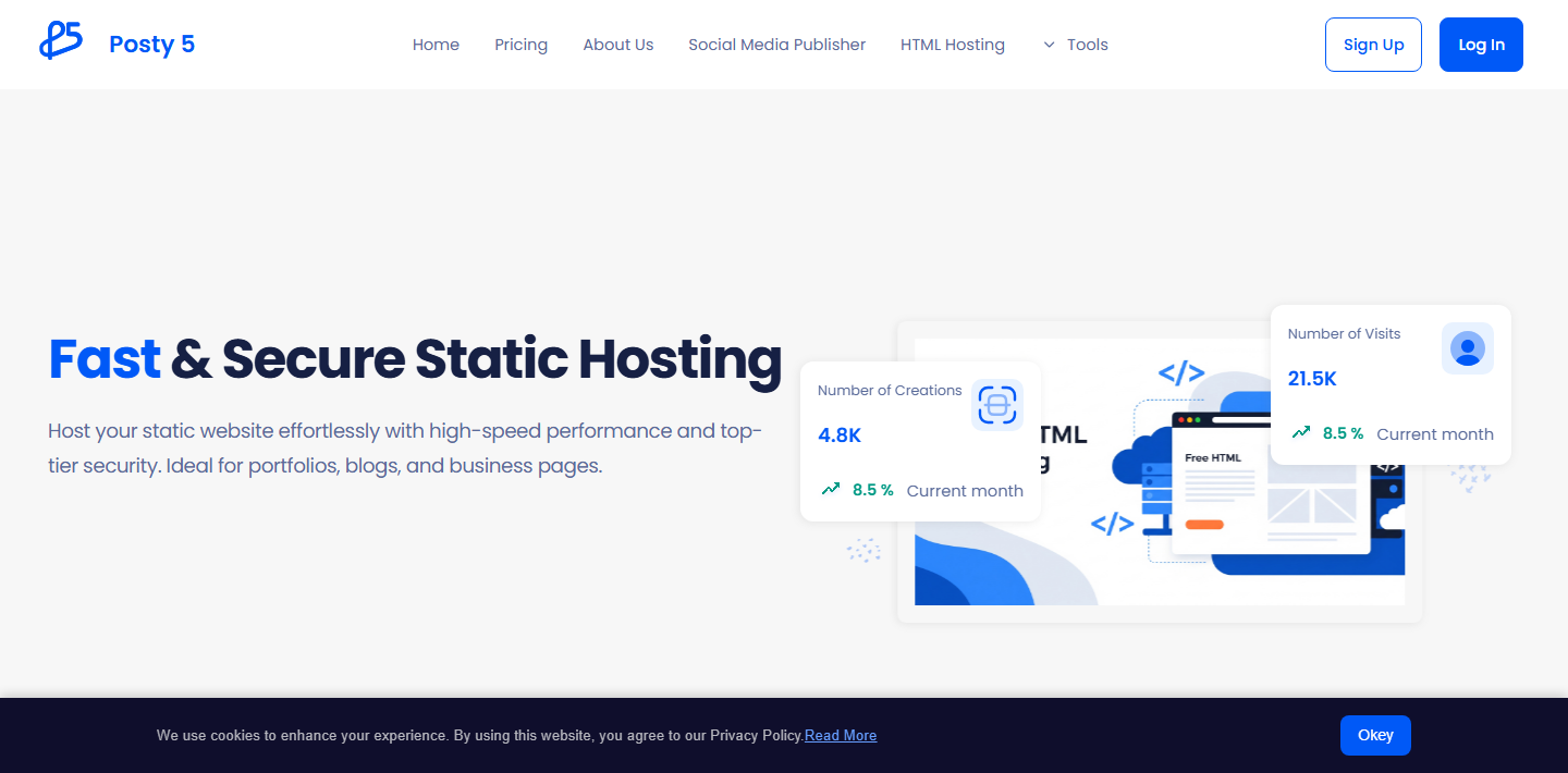 Static Website Hosting - Fast, Secure & Reliable